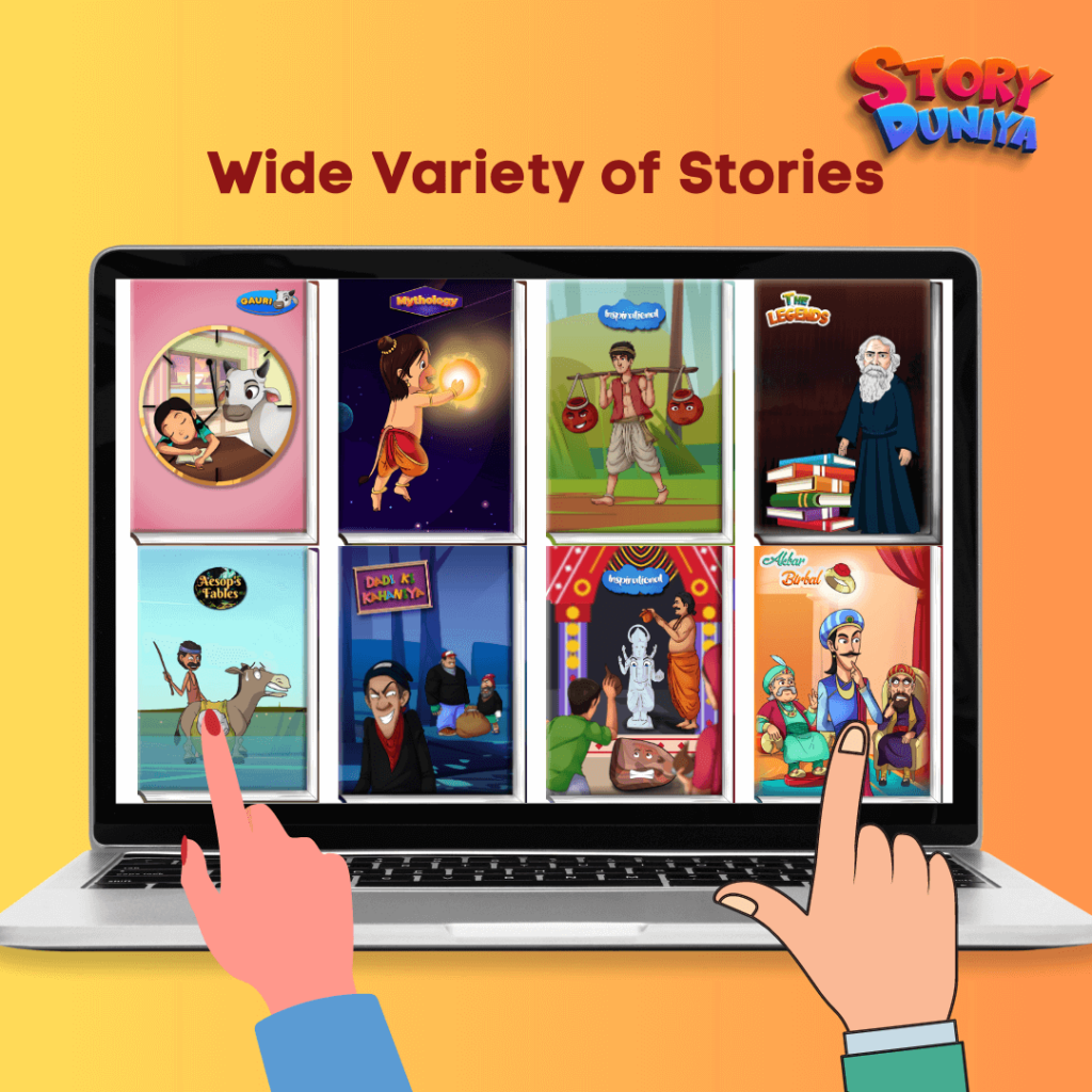 Choose stories from classic tales to modern culture